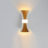 abordables Apliques de pared para interior-Aplique exterior estilo nórdico led dormitorio tiendas/cafeterías aplique aluminio interior ip44 85-265v 1 w