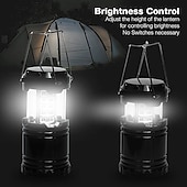 cheap Camping Lights &amp; Lanterns-LED Camping Lantern 30leds Outdoor Light Folding Portable Battery Powered LED Camping Tent Light for Outdoor Activities Camping Party Hiking Hurricane Emergency Power Outage Survival Kit