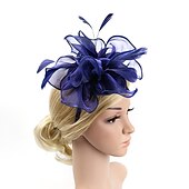 billige Tilbehør og mer-Retro / vintage 1950-tallet 1920-tallet Hodeplagg Party-kostyme Fascinator-hatt Dame Maskerade Fest / aften Utdrikningslag Voksne Hodeplagg