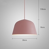 voordelige Hanglampen-25 cm eiland design hanglamp led metaal gelakte afwerkingen moderne nordic stijl 85-265v