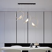ieftine Lumini pandantive-91 cm pandantiv reglabil candelabru cu led design pasăre metal contemporan stil nordic sufragerie 110-120v 220-240v