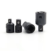 cheap Drill Bit Set-1/4 3/8 1/2  Sleeve Adapter Converter Drive Socket Wrench Adapter Wrench-sleeve Joint Converter Hand Tools