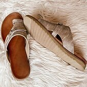billiga Avslappnade sandaler-slip-on-sandaler i svart konstläder för kvinnor – avslappnade sommarsandaler med korsbandsdesign för komfort och stil