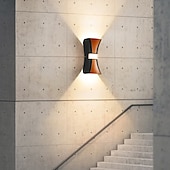 abordables Apliques de pared para interior-Aplique exterior estilo nórdico led dormitorio tiendas/cafeterías aplique aluminio interior ip44 85-265v 1 w