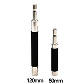 baratos conjunto de brocas-3pcs 80-120-140mm adaptador de conexão telescópica alça de parafuso hexagonal extensão de manga de junção conectada haste de haste