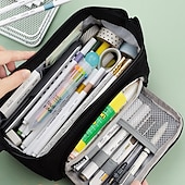 economico astucci e portapenne-astuccio per matite astuccio per penne borsa per pennarelli multifunzione resistente all&#039;usura con tela con cerniera per i bambini degli studenti delle scuole, regalo di ritorno a scuola