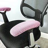 cheap Office Chair Cover-Stretch Office Chair Armrest Cover Pads Slipcover Elastic, Comfy Gaming Chair Arm Rest Covers for Elbows and Forearms Pressure Relief
