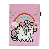 זול נרתיק iPad-לוּחַ כיסויים מכסים ל עבור Apple אייפד אייר 5 ipad 9th 8th 7th Generation 10.2 inch מסתובב360מעלות מגנטי עמיד בזעזועים פרפר פנדה נוף TPU עור PU