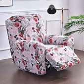 cheap Recliner Chair Cover-Stretch Recliner Covers Slipcover Graphic Print Anti-Slip Fitted Cover Couch Furniture Protector with Elastic Bottom(Include 1 Backrest Cover, 1 Seat Cover, 2 Armrest Cover)