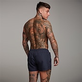 baratos shorts ativos masculinos-Homens calções atléticos Shorts de 3 polegadas Calções de treino Short curto Shorts de Corrida com forro de malha Bolso Com Zíper Design de cordão elástico Côr Sólida Respirável Secagem Rápida Curto