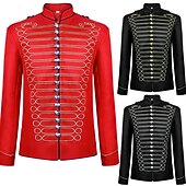 economico Cime-Cappotto Uniforme militare Giacca da circo Principe Aristocratico Retrò Vintage Rococò Medievale Adulti Per uomo Mascherata Feste Carnevale di Venezia Vestirsi