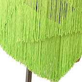 preiswerte Kleidung für lateinamerikanische Tänze-Latein-Tanz Kleid Quaste Kristalle / Strass Damen Leistung Ausbildung Langarm Spandex