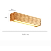 levne Vnitřní nástěnná světla-moderní interiérové nástěnné světlo v severském stylu led dřevěné nástěnné světlo do obývacího pokoje do ložnice 220-240v 8w
