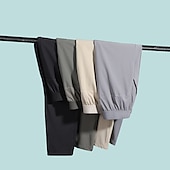 baratos Calças e Calções-Homens Shorts de caminhada Verão Ao ar livre Respirável Secagem Rápida Bolso Com Zíper Leve Calças Capri Calças Com Cordão Cintura elástica Exército verde sete Cáqui Sete Pesca Alpinismo Praia M L XL