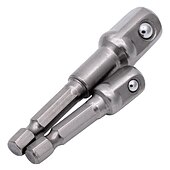 billiga borrsats-3 st/8 st 1/4 krom vanadin stål hylsa adapter bits set sexkantsskaft förlängningsborr stång sexkant bit set elverktyg