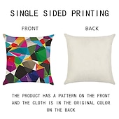 billige abstrakt stil-geometrisk abstrakt putetrekk 6 stk mykt dekorativt firkantet putetrekk putetrekk for soverom stue sofa sofa stol overlegen kvalitet maskinvaskbar