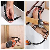 cheap Drill Bit Set-Flexible Electric Drill Screwdriver Bit Multifunctional Universal Snake Hose Cardan Shaft Connection Soft Extension Rod Link