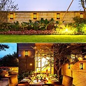cheap Outdoor Wall Lights-2/4pcs Solar Wall Lights Outdoor Wall Lamp LED Flame Light for Outdoor Courtyard Garden Landscape Decoration Lamp Household