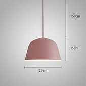 voordelige Hanglampen-25 cm eiland design hanglamp led metaal gelakte afwerkingen moderne nordic stijl 85-265v