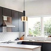 tanie Światła wysp-12 cm lampa wisząca led lampa wyspowa styl skandynawski metal styl nowoczesny stylowy złoty artystyczny nowoczesny 220-240v