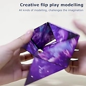 baratos Brinquedos Originais-Cubo ímã fidget mutável cubo mágico anti estresse 3d flip cúbico quebra-cabeça brinquedos quebra-cabeça bola descompressão brinquedos 2 peças