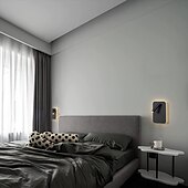 economico Luci da parete-9w moderna applique da parete a led applique da parete per interni riflettore da lettura a led con interruttore 350 girevole 2 in 1 5w riflettore da parete lampada da parete a led per camera da letto