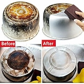 ieftine Curățare Bucătărie-4 buc. perie de bucatarie cu nisip diamantat nou pentru decontaminare puternica perie de detartrare burete oferta calda perie magica pentru oala unelte de curatare pentru bucatarie