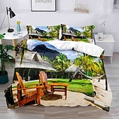 cheap Duvet Cover Sets-3D Bedding  Summer Beach Ocean Marine Life print Print Duvet Cover Bedding Sets Comforter Cover with 1 print Print Duvet Cover or Coverlet，2 Pillowcases for Double/Queen/King