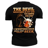 abordables Camisetas divertidas para hombres-Camisa de hombre Un día sin cerveza es como sólo bromeando no tengo idea camiseta de manga corta camiseta impresión 3D camiseta de cuello redondo vintage casual día a día