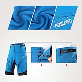 זול מכנסיים, טייצים ומכנסיים קצרים לגברים-בגדי ריקוד גברים מכנסי רכיבה באגי מכנסי אופניים אופניים מכנסיים קצרים מכנסיים קצרים רחבים התאמה רגועה רכיבת הרים רכיבת כביש ספורט 3D לוח ייבוש מהיר רוכסן עמיד למים רך שחור ירוק צבא ביגוד