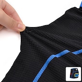 economico Pantaloncini, calzamaglie e pantaloni da uomo-WOSAWE Pantaloncini da uomo in mountain bike con pantaloncini da uomo imbottiti cinguali imbottiti rimovibili in ciclismo in poliestere estate in bici imbottiti