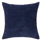 cheap Textured Throw Pillows-Decorative Toss Pillows Corduroy Pillow Cushion Cover Bedside Sofa Back Cushion Office Lumbar Solid Color Pillow Cover Without Core Pink Blue Sage Green Purple Yellow