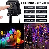 cheap Solar String Lights-Solar String Lights LED Outdoor Lights 6.5m 30 LEDs Set Mounting Bracket Warm White Wedding Party Holiday Patio Garden 3V