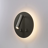 abordables Appliques murales d&#039;intérieur-8w moderne intérieur applique murale led applique murale lecture projecteur avec interrupteur 350 pivotant 2 en 1 5w mur projecteur led applique murale pour chambre de chevet salon salle d&#039;étude