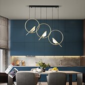 ieftine Lumini pandantive-91 cm pandantiv reglabil candelabru cu led design pasăre metal contemporan stil nordic sufragerie 110-120v 220-240v