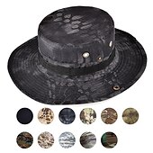 abordables Gorros-gorra táctica del ejército de camuflaje para hombres y mujeres sombrero boonie militar sombrero para el sol sombrero de pesca gorra de ala ancha al aire libre protección uv transpirable secado rápido sombrero que absorbe el sudor para la caza pesca escala