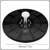 cheap Underwater Lights-Solar Fountain Upgraded Innovative Solar Powered Fountain Pump Colorful 160mah Battery Solar Water Fountain Pump 3W 5V LED Lights Floating Garden Fountain Pump Swimming Pools Pond Lawn Decor