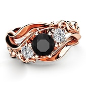 preiswerte Ringe-Ring Party Klassisch Roségold Kupfer Einfach Elegant 1 Stück  Damen  Hochzeit  Geschenk um zu beeindrucken