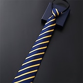 baratos Gravatas e Laços Borboleta para Homem-Gravata masculina de trabalho/casamento/cavalheiro - estilo formal listrado/estilo moderno/gravata de festa clássica gravatas de trabalho de negócios de alta qualidade para homens gravata vermelha gravata formal moda masculina