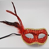abordables Mascarilla-Máscara de mascarada chapada en oro unisex, accesorios de boda, accesorio de disfraz de fiesta de mardi gras