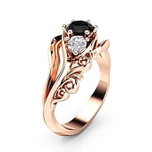 preiswerte Ringe-Ring Party Klassisch Roségold Kupfer Einfach Elegant 1 Stück  Damen  Hochzeit  Geschenk um zu beeindrucken