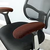 baratos Capa para Cadeira de Escritório-Almofadas de apoio de braço de cadeira de escritório elásticas capa elástica, capas de apoio de braço de cadeira de jogos confortáveis para cotovelos e antebraços alívio de pressão