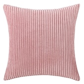 cheap Textured Throw Pillows-Decorative Toss Pillows Corduroy Pillow Cushion Cover Bedside Sofa Back Cushion Office Lumbar Solid Color Pillow Cover Without Core Pink Blue Sage Green Purple Yellow
