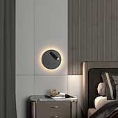 abordables Appliques murales d&#039;intérieur-8w moderne intérieur applique murale led applique murale lecture projecteur avec interrupteur 350 pivotant 2 en 1 5w mur projecteur led applique murale pour chambre de chevet salon salle d&#039;étude