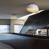 economico Lampade da soffitto con dimmer-38 cm plafoniera dimmerabile in stile nordico led alluminio sala da pranzo soggiorno camera da letto 220-240v