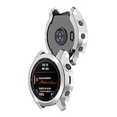cheap Smartwatch Case-2 Pack Watch Case Compatible with Garmin Fenix 7S / Fenix 7 / Fenix 7X Scratch Resistant Ultra-thin Shockproof Soft TPU Watch Cover