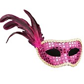 abordables Mascarilla-Máscara de mascarada chapada en oro unisex, accesorios de boda, accesorio de disfraz de fiesta de mardi gras