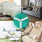 abordables Fournitures pour la maison-Lot de 4 clips de fixation pour draps de lit - sangles élastiques pour supports de draps de lit, pinces pour housses de matelas, organisateurs de couettes et de couvertures