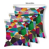 billige abstrakt stil-geometrisk abstrakt putetrekk 6 stk mykt dekorativt firkantet putetrekk putetrekk for soverom stue sofa sofa stol overlegen kvalitet maskinvaskbar