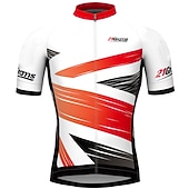 voordelige Heren shirts-Voor heren Wielrenshirt Geometrisch Geometrie UK Korte mouw Fietsen Shirt Kleding Bovenlichaam met 3 achterzakken Bergracen Wegwielrennen Sneldrogend Reflecterende strips Achterzak Vochtregelerend